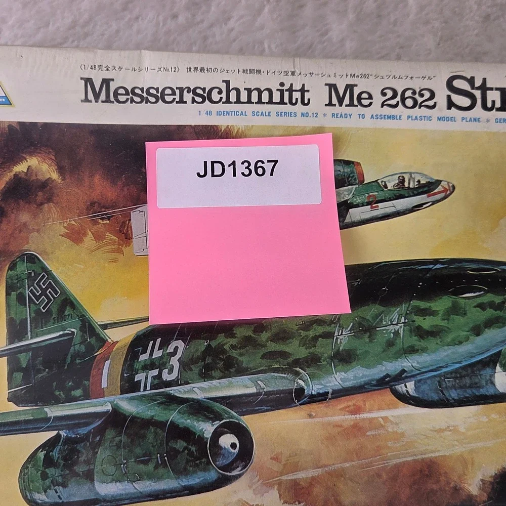 Nichimo 1:48 Scale Messerschmitt Me 262 Sturmvogel Plastic Model Kit Unassembled
